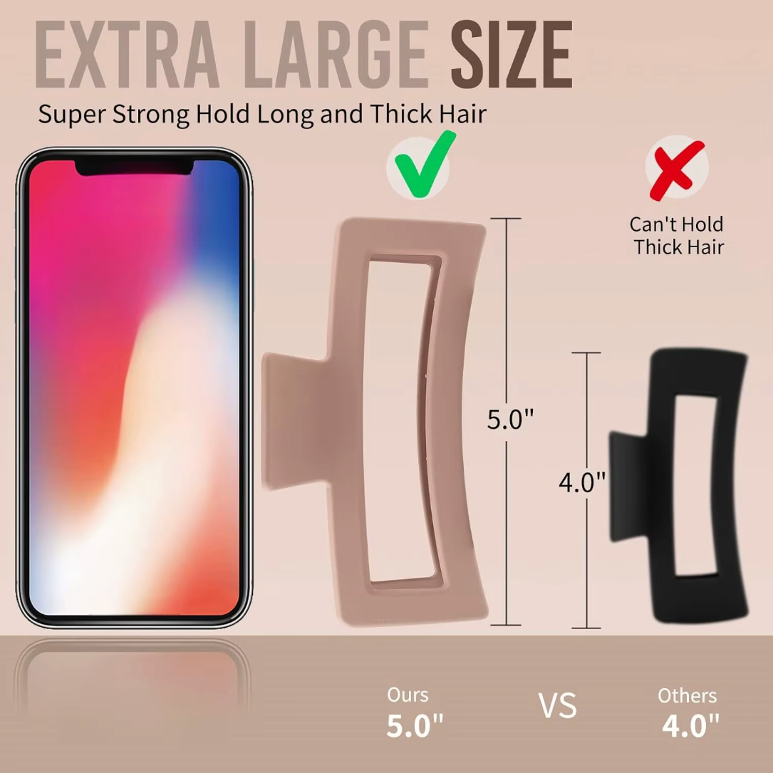 Jumbo Claw Clips by DayDream™ (5in)