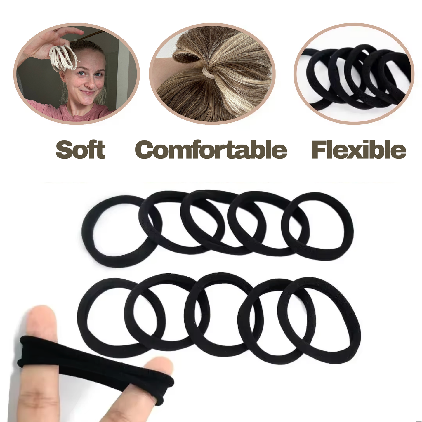 Gentle Nylon Hairbands by DayDream™