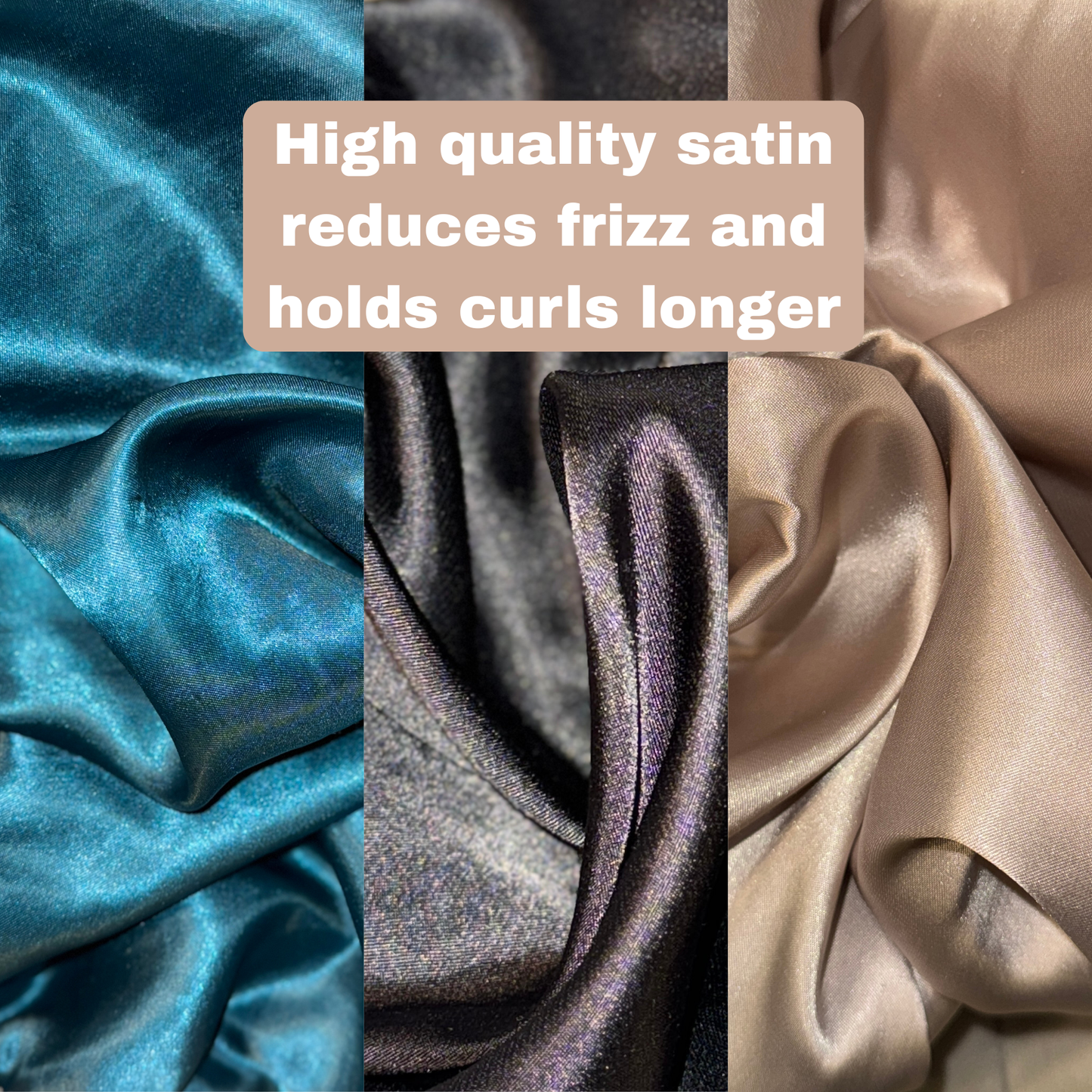 DayDream™ Adjustable Anti-Frizz Satin Sleeping Bonnet