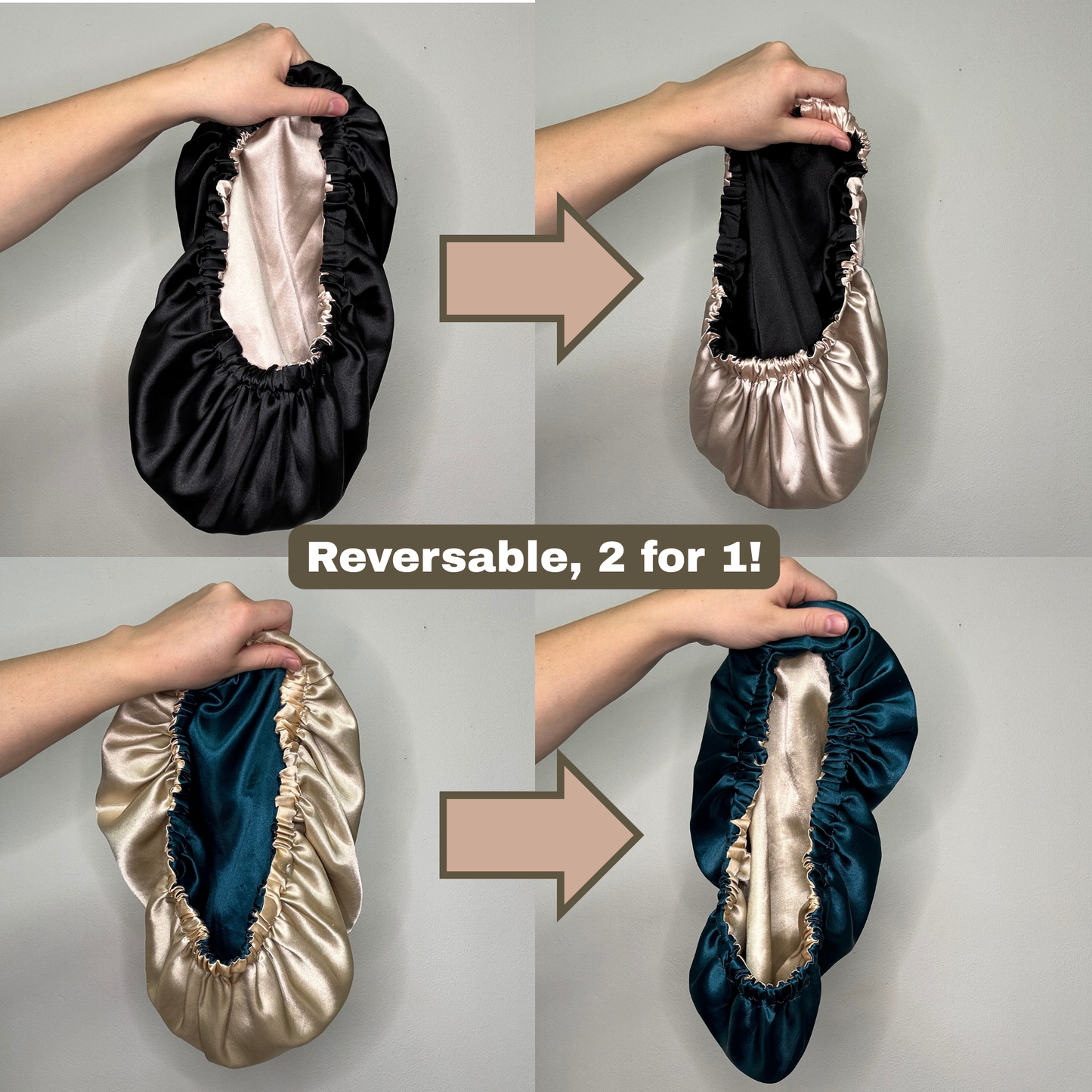 DayDream™ Adjustable Anti-Frizz Satin Sleeping Bonnet