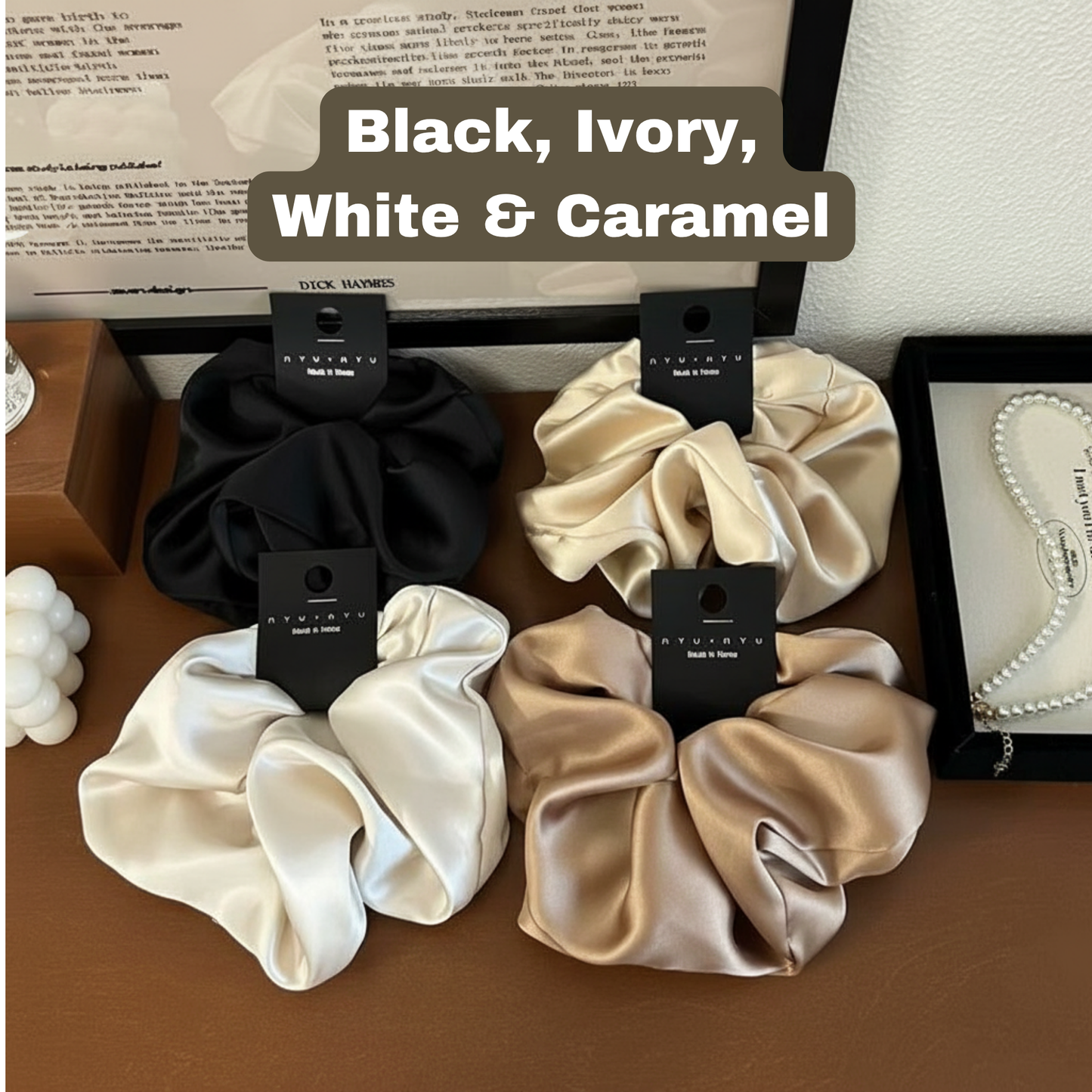 Oversized Satin Scrunchies by DayDream™