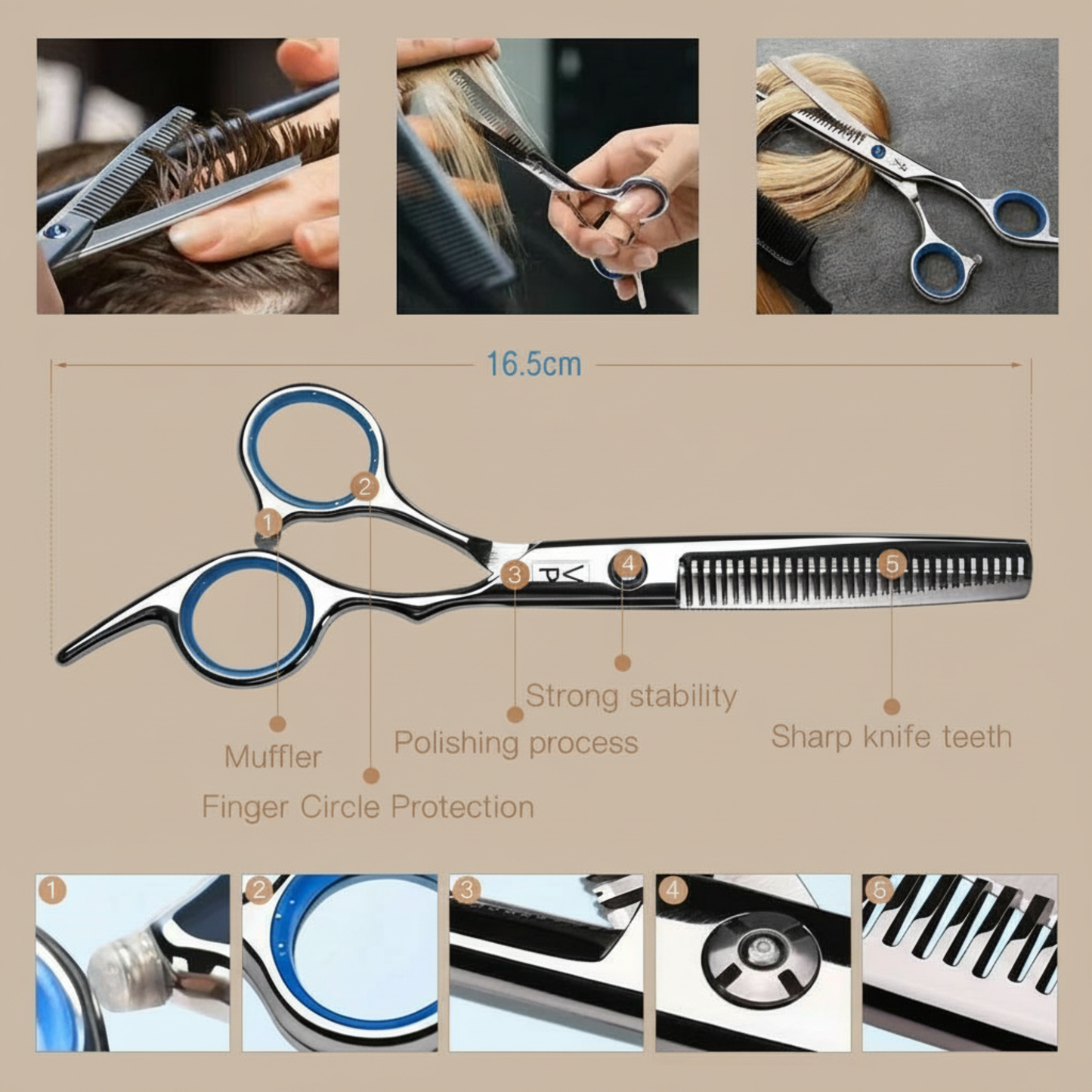 Split End Stainless Steel Scissors by DayDream™
