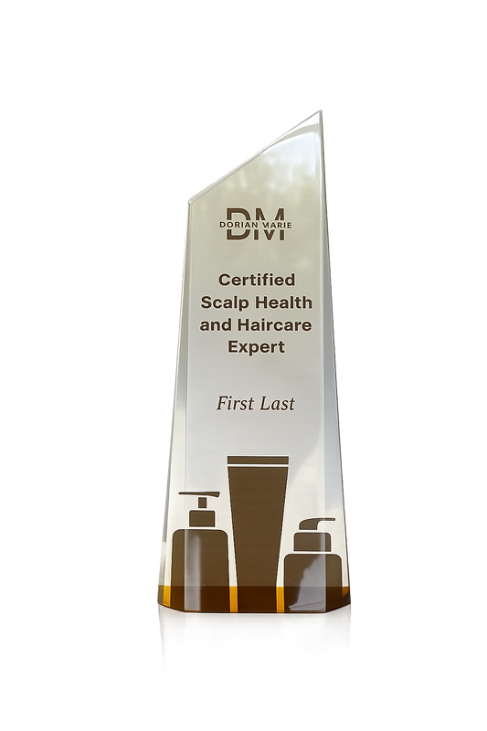 Trophy: Certified Scalp Health and Haircare Expert